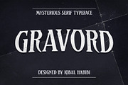 Gravord - Mysterious Serif, a Serif Font by iqbal habibi (Thumbnail 1 of 9)