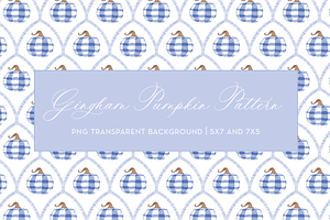 Gingham Pumpkin Pattern
