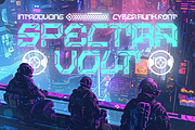 Spectra Volt - Cyberpunk Font, a Font by PutraCetol Studio (Thumbnail 1 of 11)