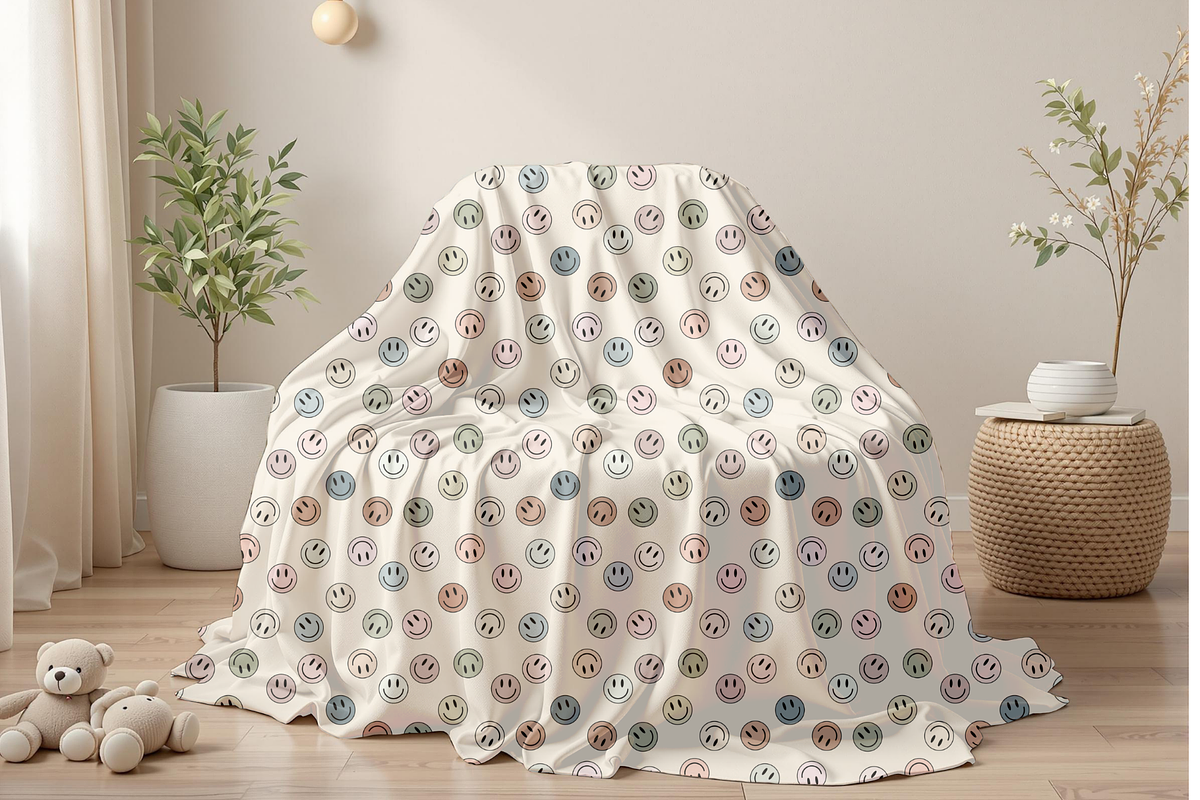 Retro Smiley Face Seamless Pattern, a Pattern Graphic by OwlAndFern (Photo 5 of 9)