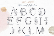 Rich Botanicals & Monograms, a Texture Illustration by Pink Ocean (Thumbnail 8 of 17)