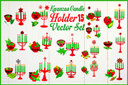 Kwanzaa Candle Holder Vector Set, an Object Graphic by Designs_River (Thumbnail 16 of 16)