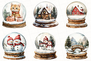 Christmas Snow Globe Clipart, an Illustration by OK Design (Thumbnail 5 of 5)