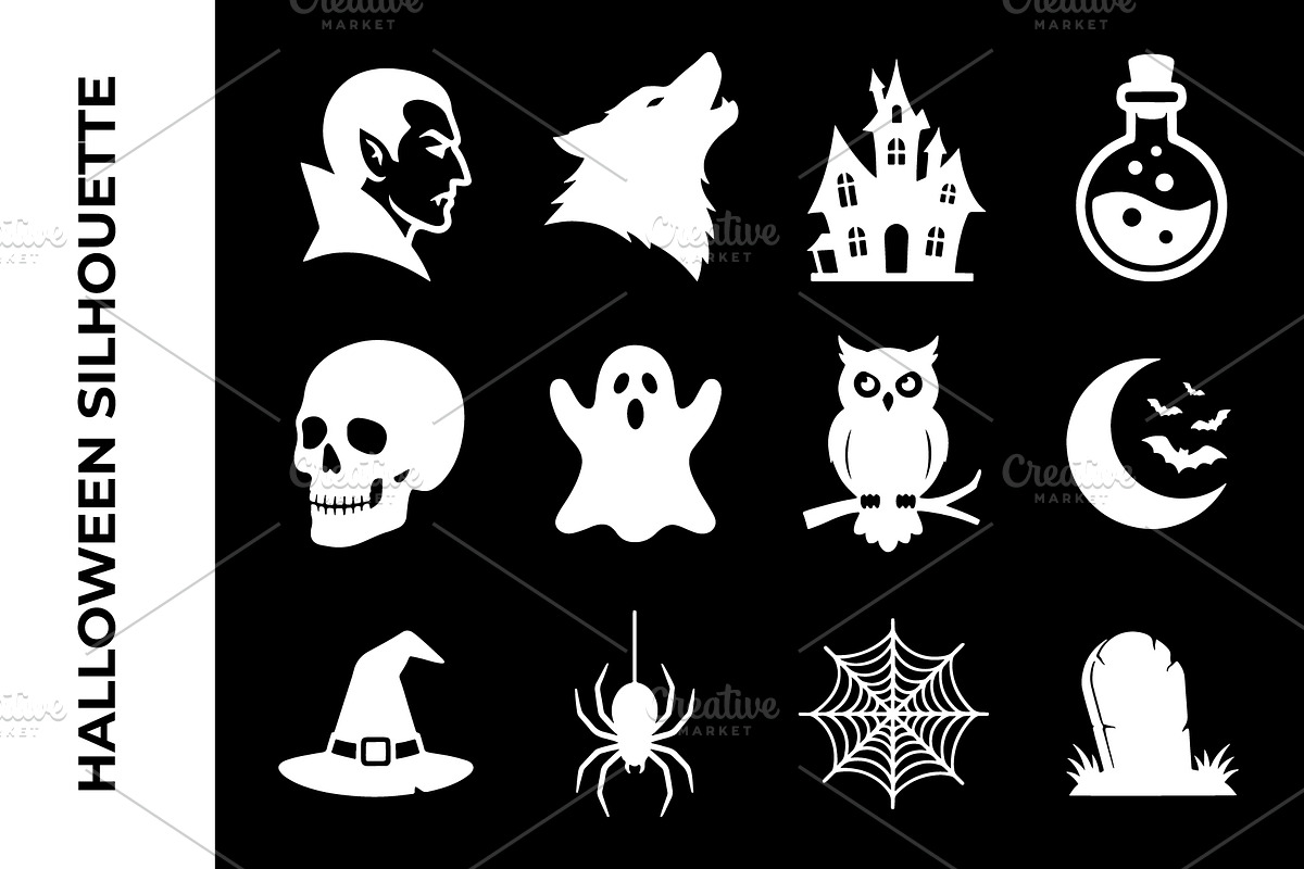 Halloween Silhouette Bundle Set, an Object Graphic by nandinigraphics (Photo 2 of 3)