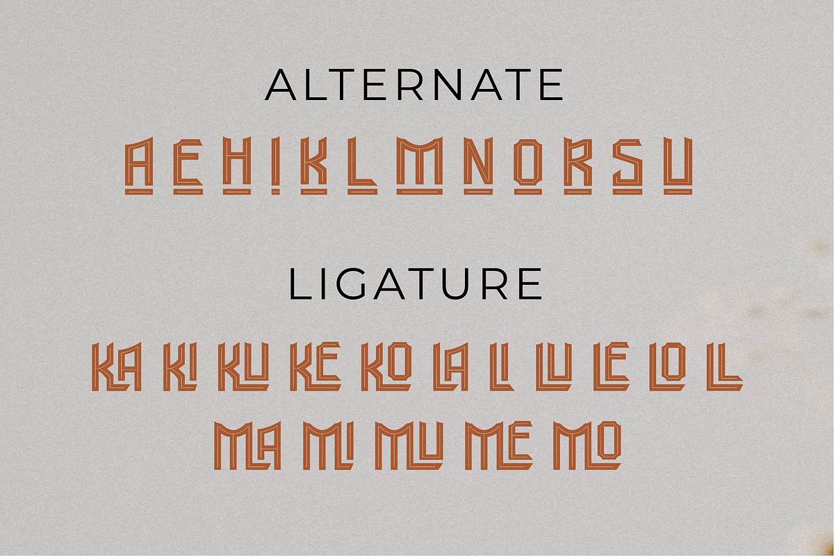 Mallovice a ethnic display font, a Symbol Font by Javatype Studio (Photo 9 of 10)