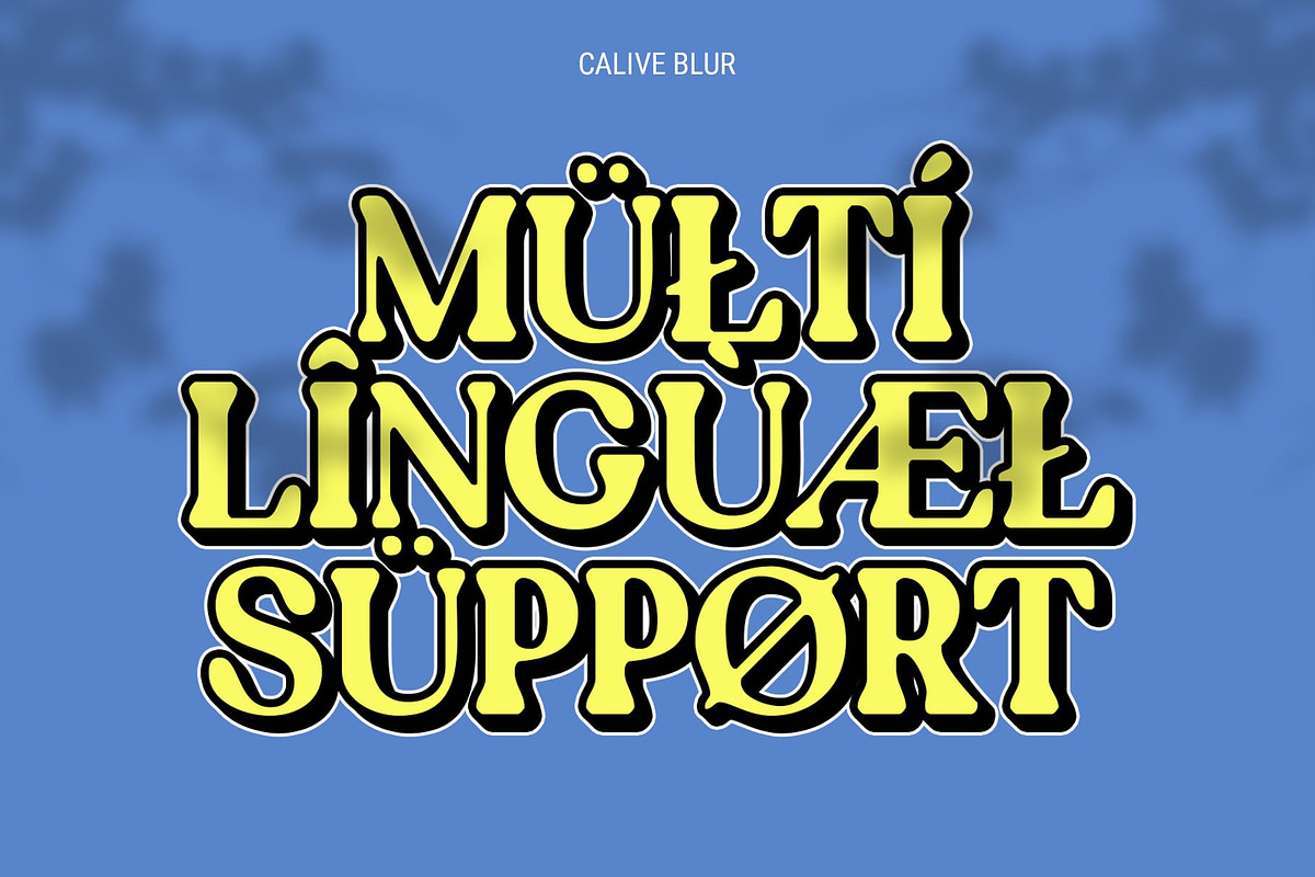 Calive Blur, a Serif Font by Craft Supply Co. (Photo 4 of 8)