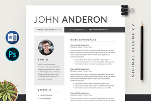 Modern Resume Template CV, a Resume Template by Pixelpick