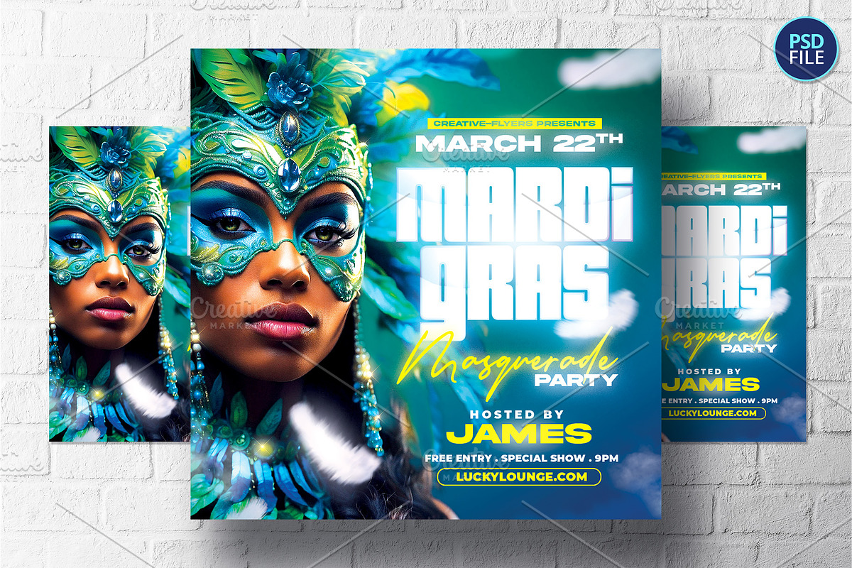 Carnival flyer Template, a Flyer Template by Rome B Creation