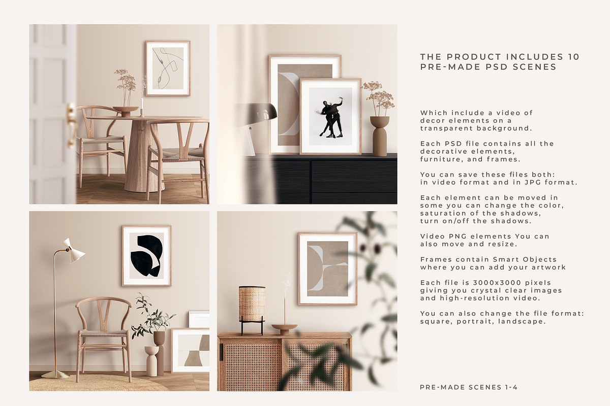 Video Frame Mockup Creator, a Print Template by Una Matison (Photo 3 of 18)