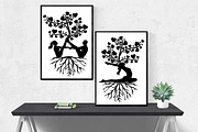 Yoga Tree of Life AI EPS PNG, an Illustration by FrankiesDaughtersDesign (Thumbnail 5 of 6)