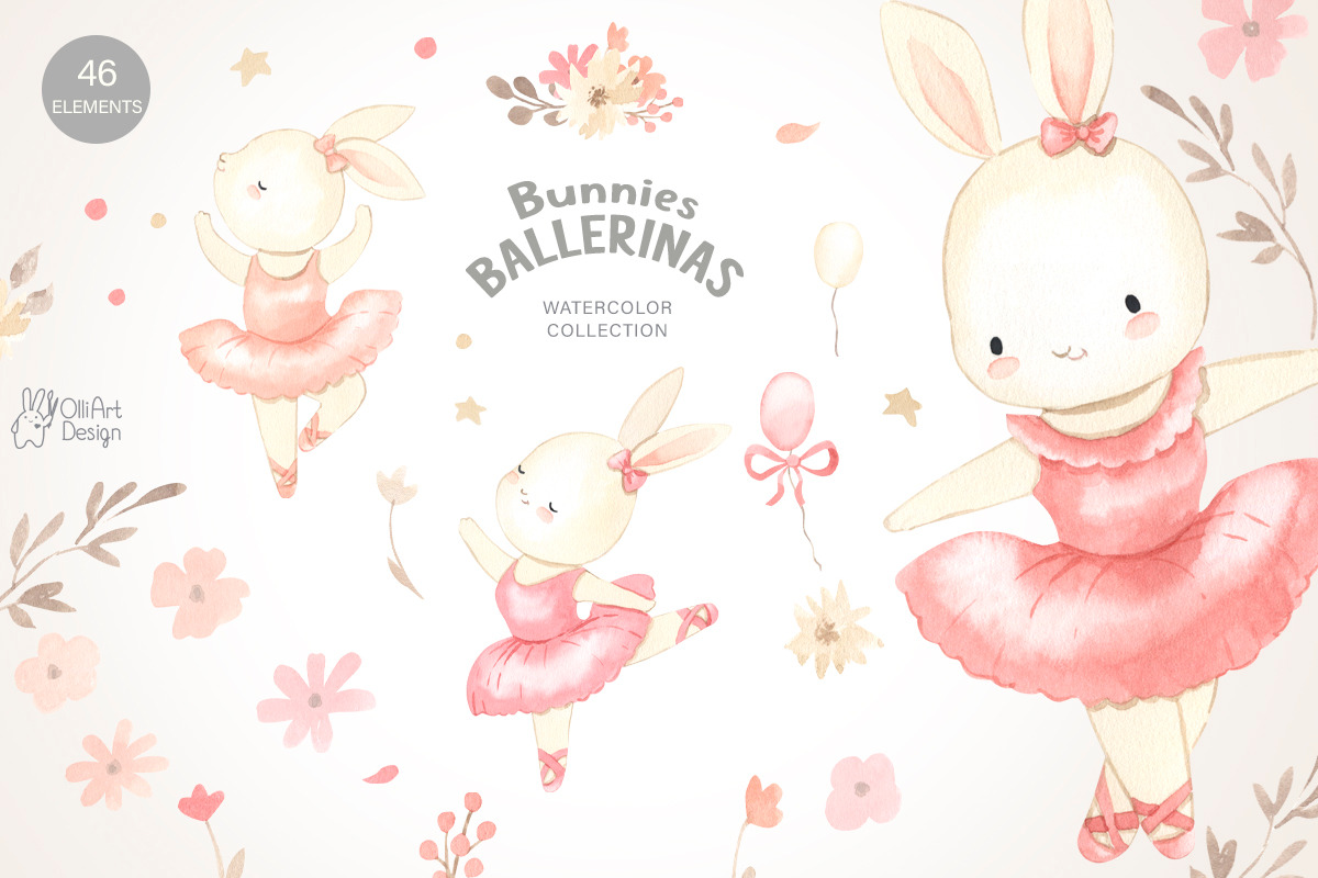 Kids BUNDLE. Watercolor, an Animal Illustration by OlliArtDesign (Photo 17 of 22)