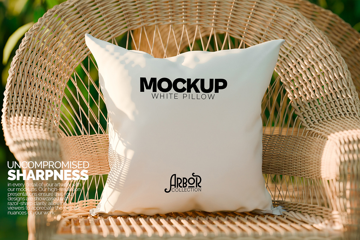 White Pillow Mockup Bundle Arbor, a Household Mockup by Banana Mockups (Photo 3 of 5)