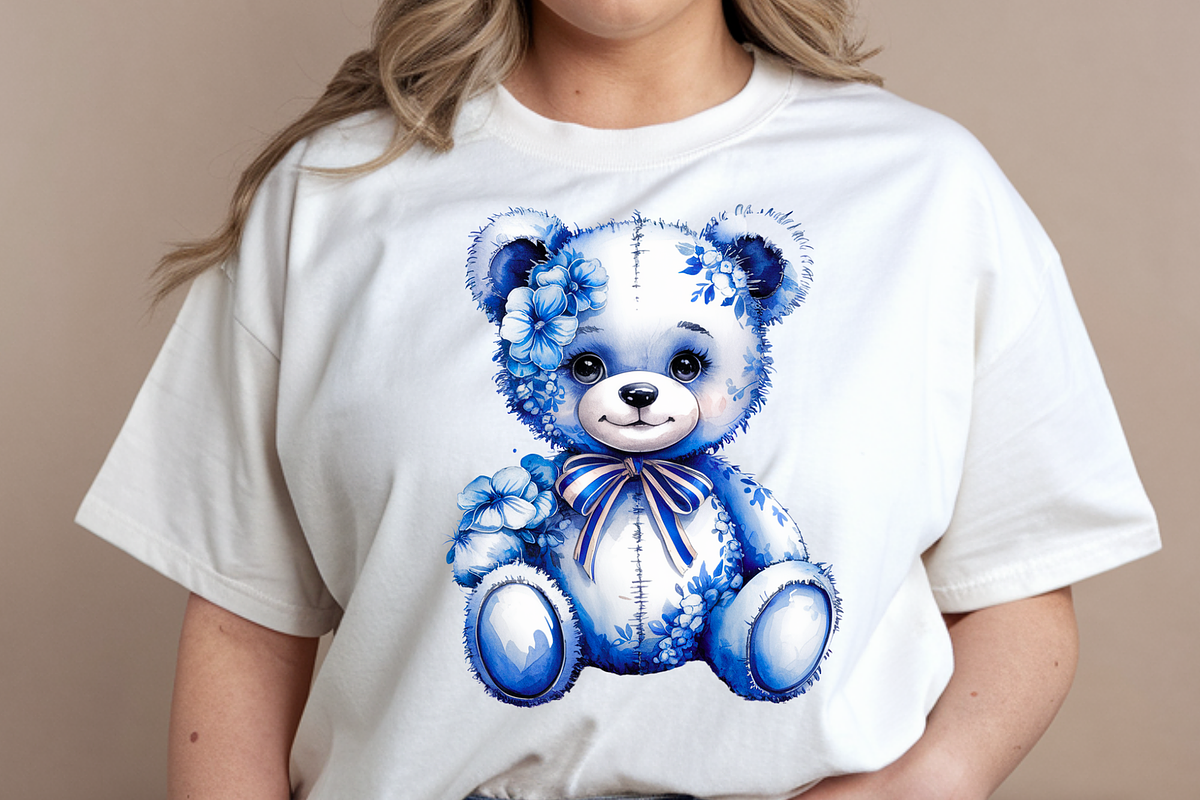 A Watercolor Illustration Teddy Bear, a Seasonal Illustration by Printable Design Store (Photo 3 of 3)