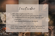 Golden Lightroom Presets, an Action Add-On by CL Creative Studio (Thumbnail 9 of 9)