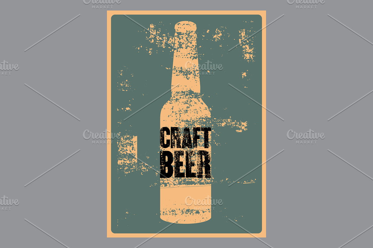 Beer Love Craft vector poster set., a Food Illustration by PoPaShop (Photo 3 of 7)