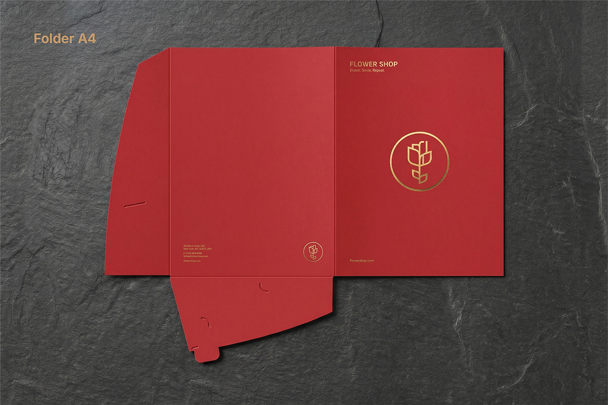 Golden Blossom Logo & Stationery Set, a Branding & Logo Template by Anton Akhmatov (Photo 10 of 11)