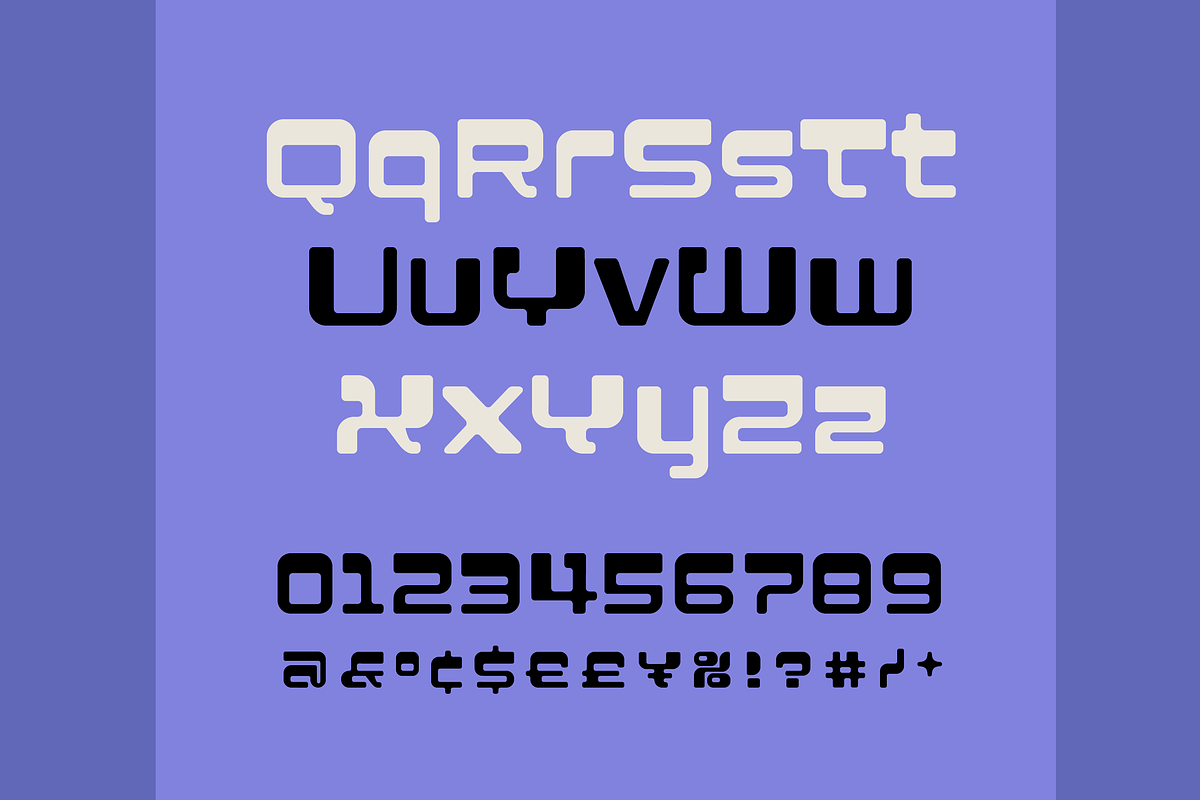 Cyan Fun Futuristic Font (2 fonts), a Font by SelfBuild Type (Photo 6 of 8)