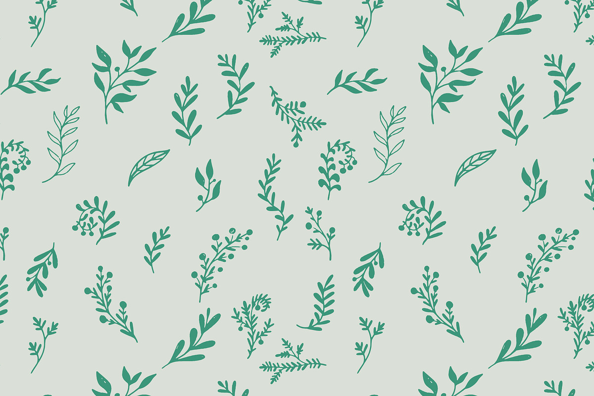 Hand Drawn Botanical Branches Vector, a Pattern Graphic by NayaChu (Photo 8 of 9)
