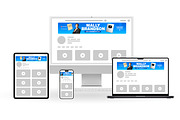 Professional finance YouTube banner, a Social Media Template by Vaughn Studios (Thumbnail 3 of 5)