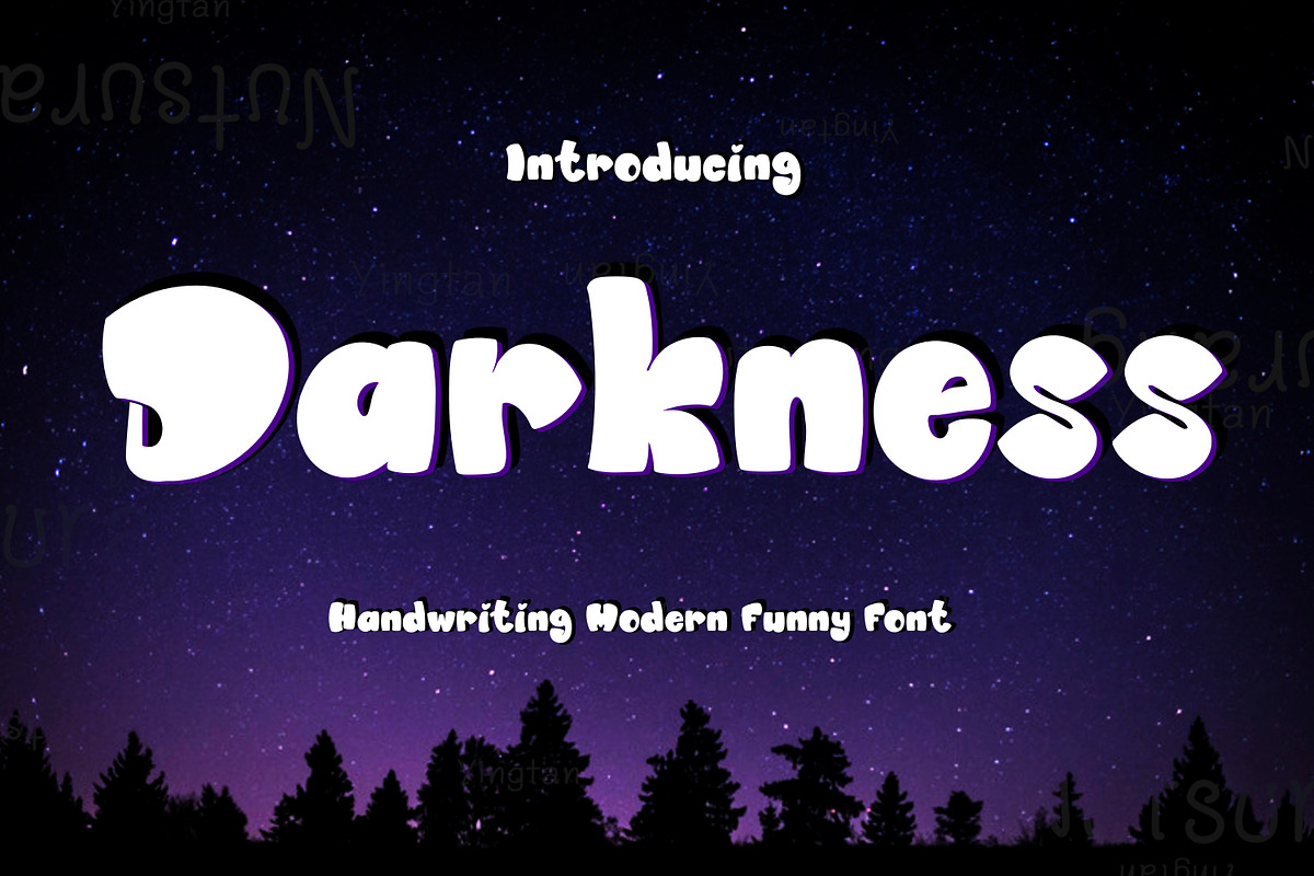 Darkness Fonts, a Handwritten Font by N Nakorn Creative (Photo 1 of 10)