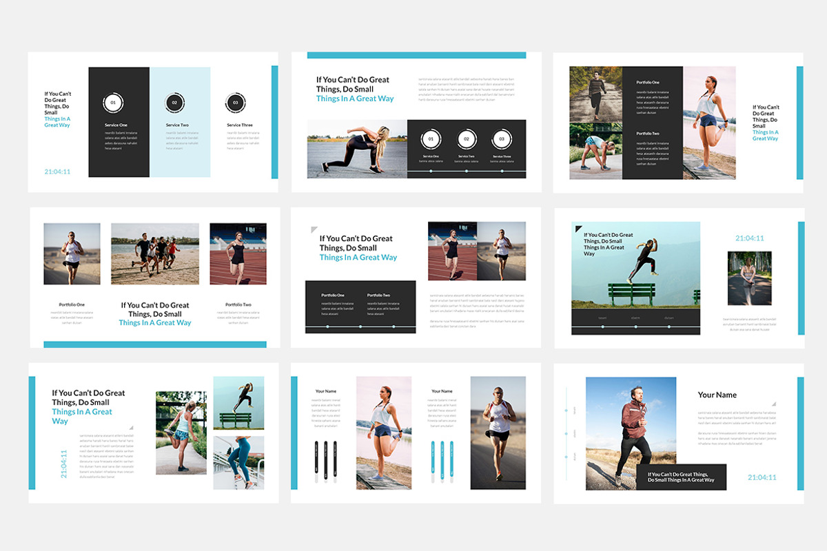 Running - Sport Google Slide, a Presentation Template by naulicreative (Photo 4 of 4)