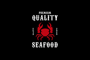 Seafood logo illustration, a Branding & Logo Template by Dyn Studio