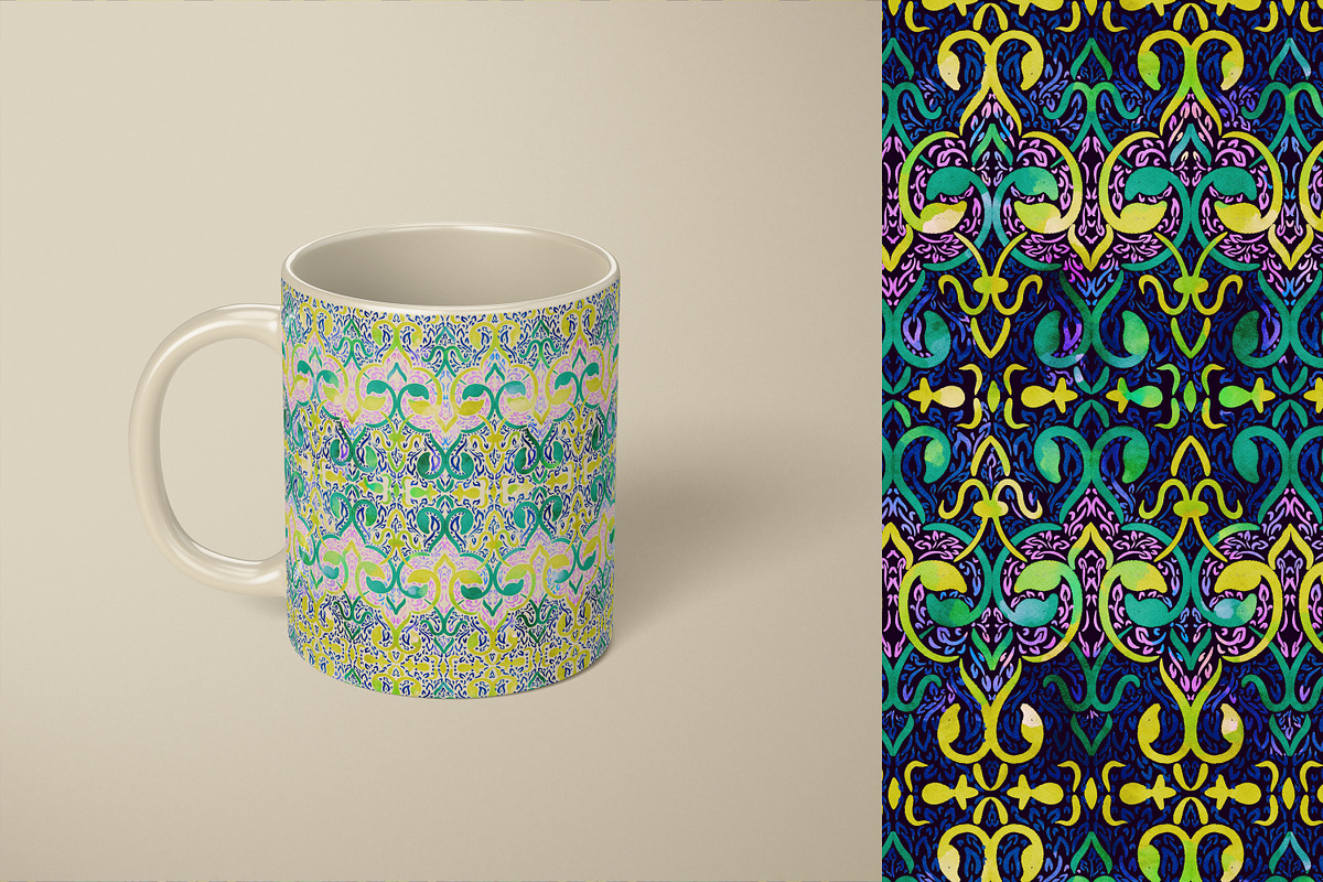 Neo Arabesque: patterns & borders, a Pattern Graphic by Mona Ahmed (Photo 11 of 15)