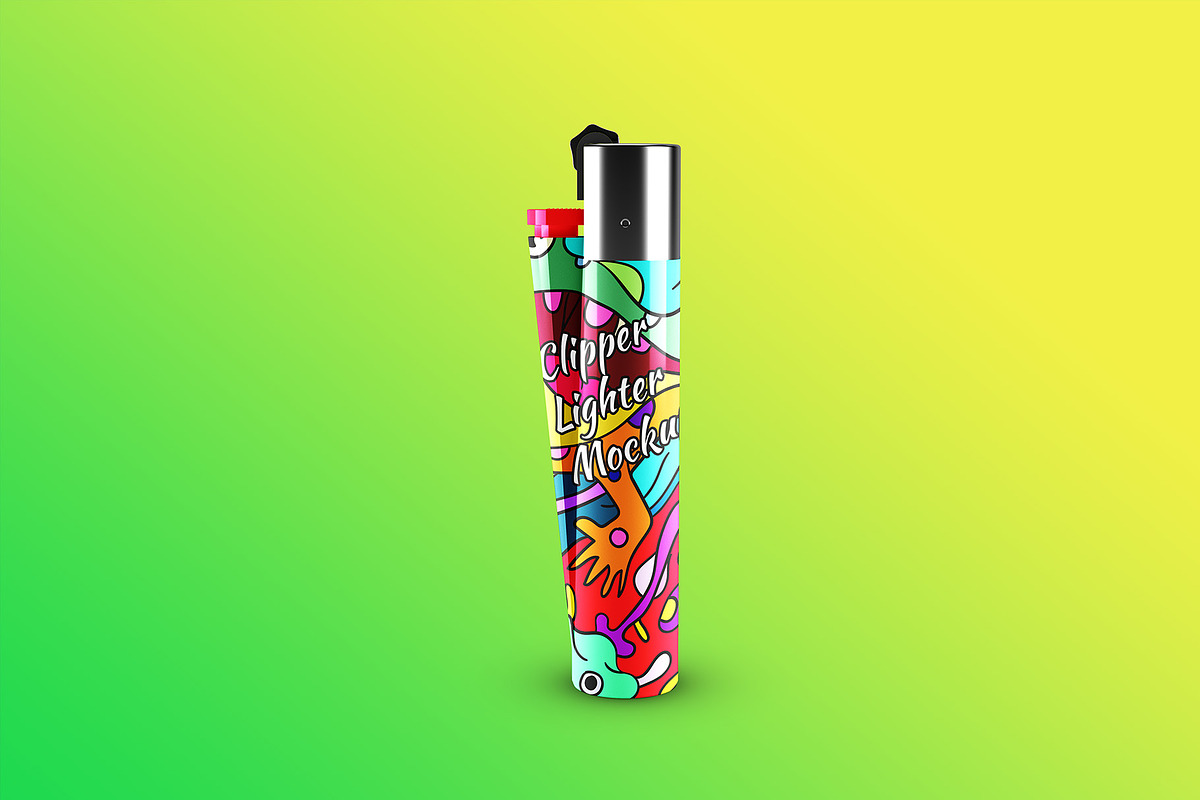 Clipper Lighter Mockup - 7 views, a Merchandise Mockup by Illusiongraphic (Photo 3 of 17)