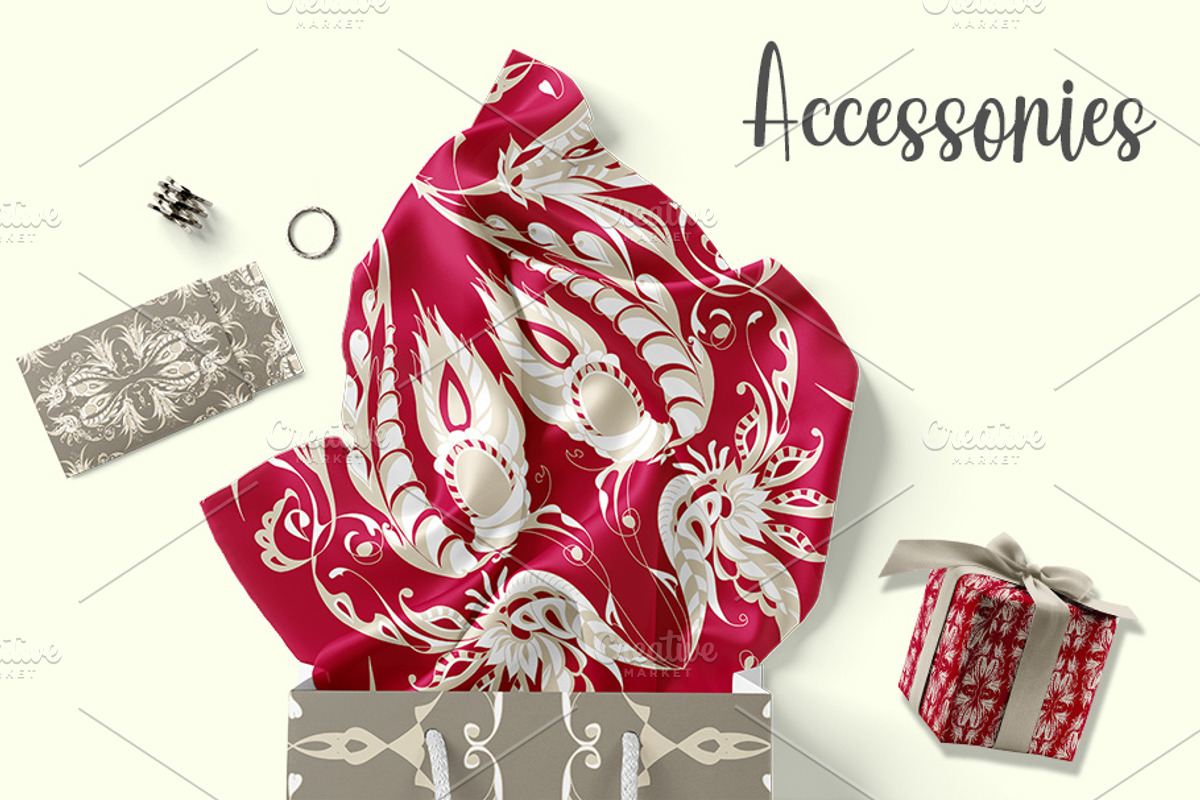 Symphony Damask, a Pattern Graphic by ilustrinna (Photo 5 of 7)