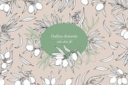 Olives branch. Graphics illustration, a Food Illustration by ON_lineart_store (Thumbnail 6 of 12)