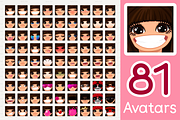 vector BIG avatars SET, a Templates & Theme by WINDmade (Thumbnail 3 of 40)