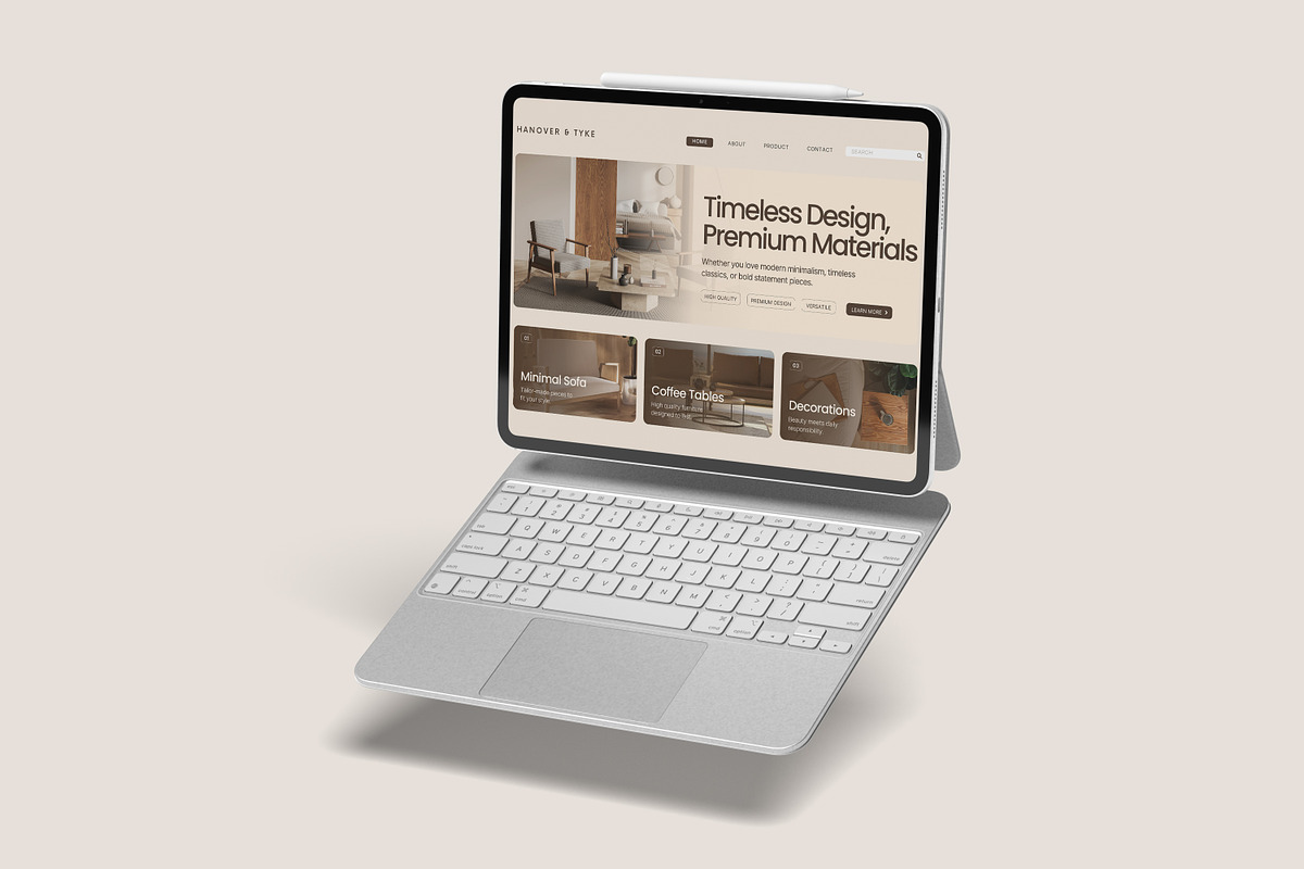 iPad Pro Screen mockup, an iPad Mockup by ulfatunnazira (Photo 2 of 7)