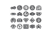 Car dashboard gauges and meters, an Object Graphic by pikepicture (Thumbnail 1 of 3)