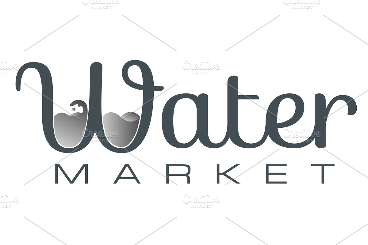 Water Market Template, a Branding & Logo Template by MaryHat Shop (Photo 3 of 5)