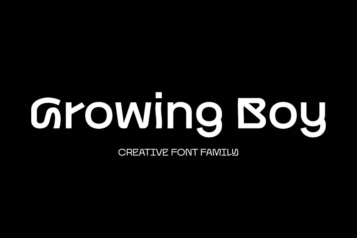 Growing Boy Font Family, a Sans Serif Font by Ryul Davidson (Photo 1 of 19)