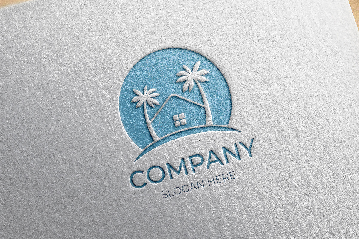 Beach house real estate logo design, a Branding & Logo Template by Medianeka (Photo 3 of 3)