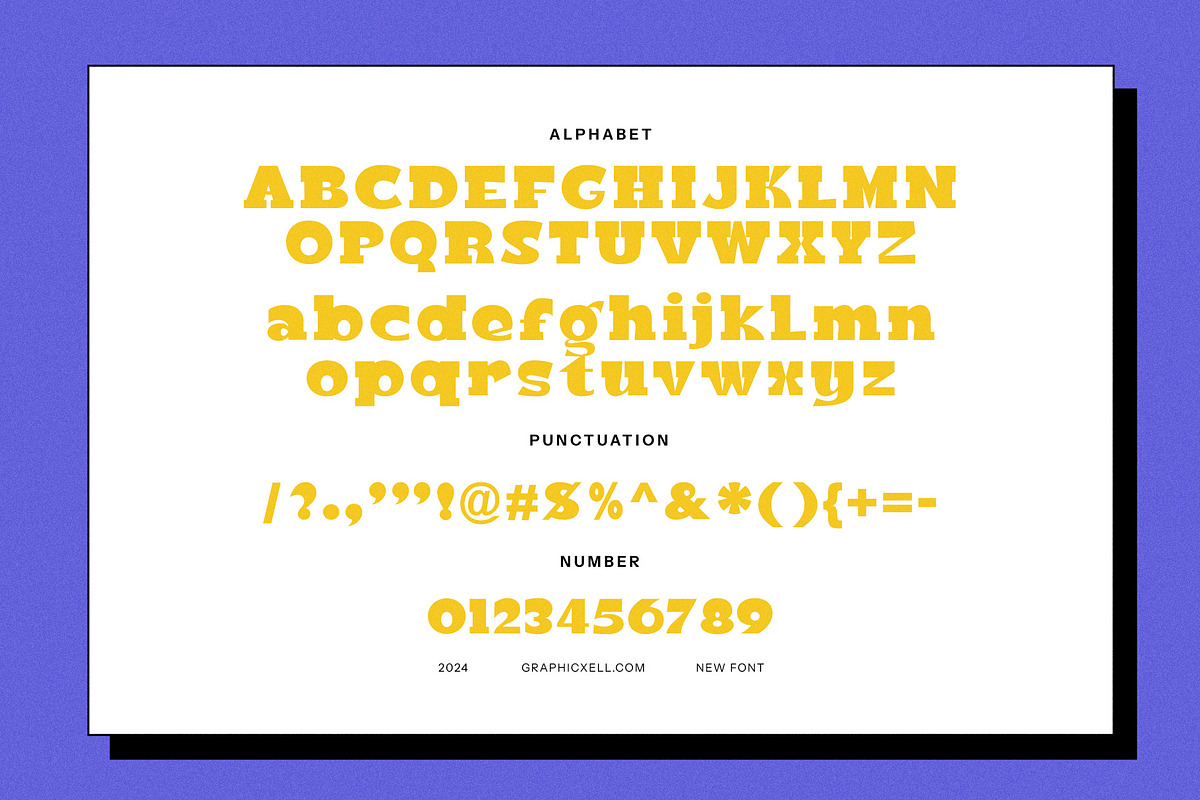Glamos Display Font, a Slab Serif Font by Graphicxell (Photo 9 of 9)