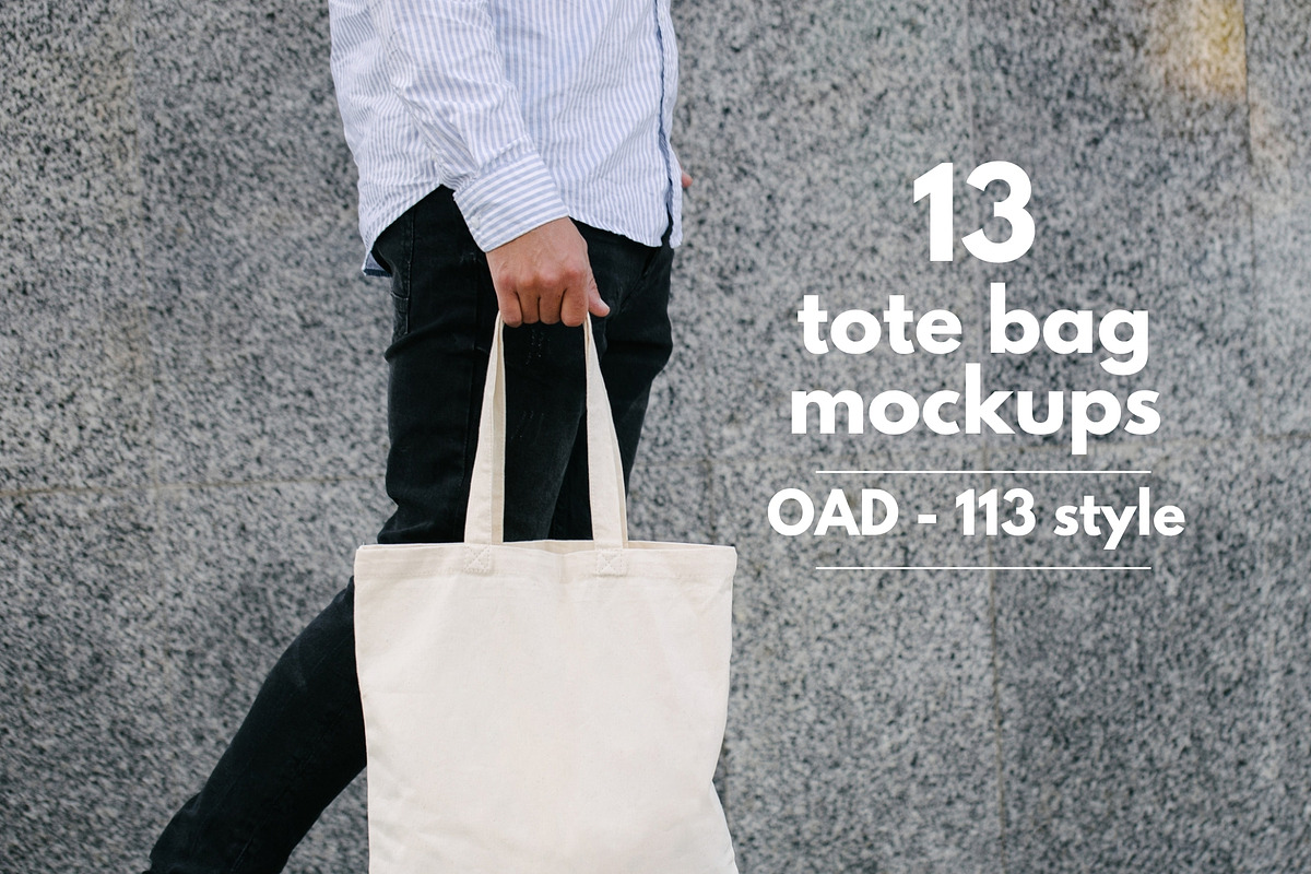 Bags Tote Mockup (OAD113 Liberty), a Merchandise Mockup by Arfis (Photo 3 of 14)