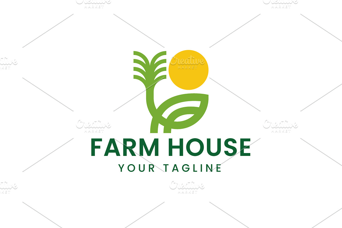 farm logo vector icon illustration, a Branding & Logo Template by Dyn Studio