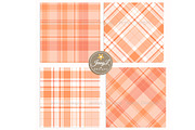 Peach Plaid Digital Papers, Pastel, a Pattern Graphic by JennyL Designs (Thumbnail 5 of 8)