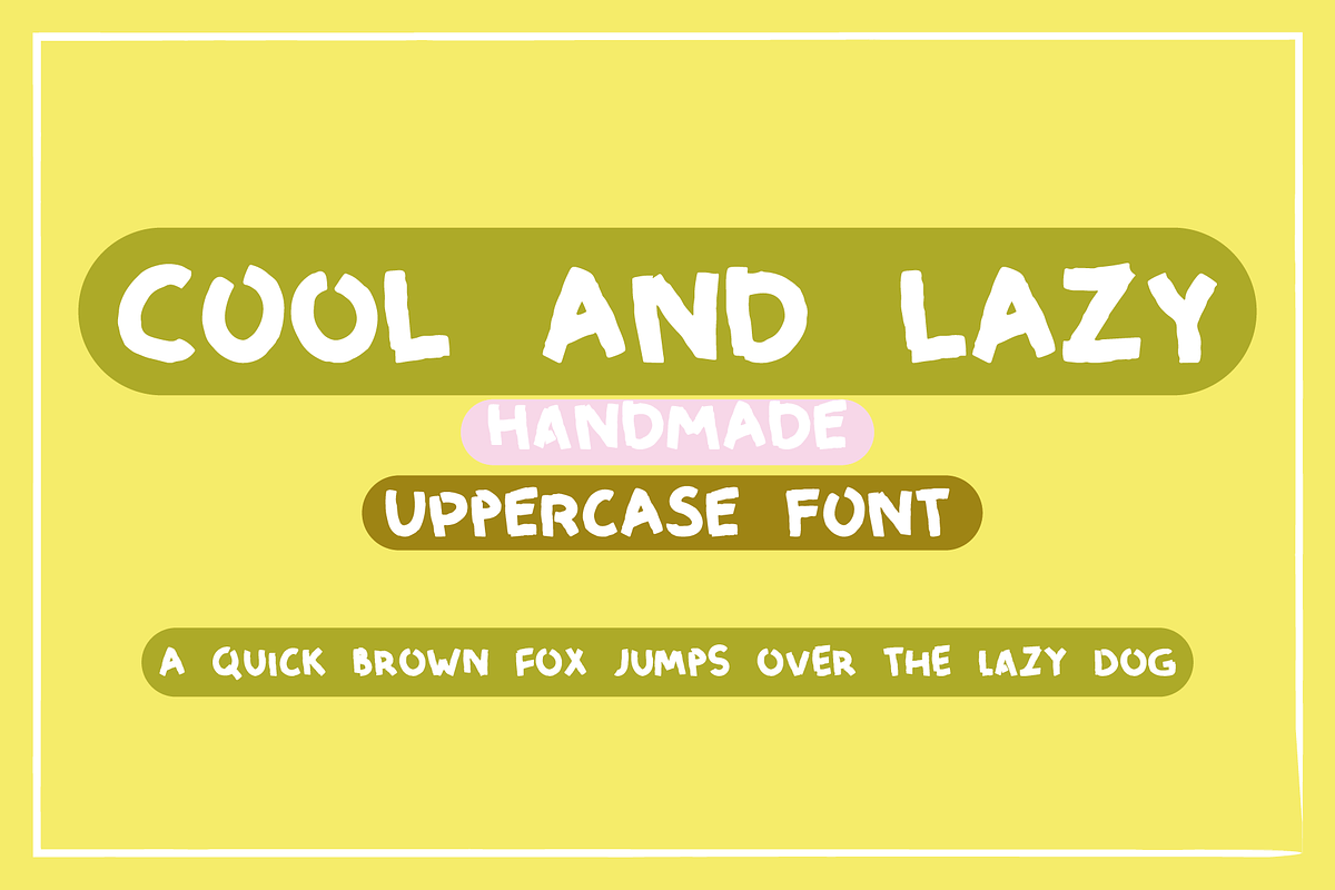 Cool And Lazy Font, a Handwritten Font by Bonfloret Studio (Photo 1 of 9)