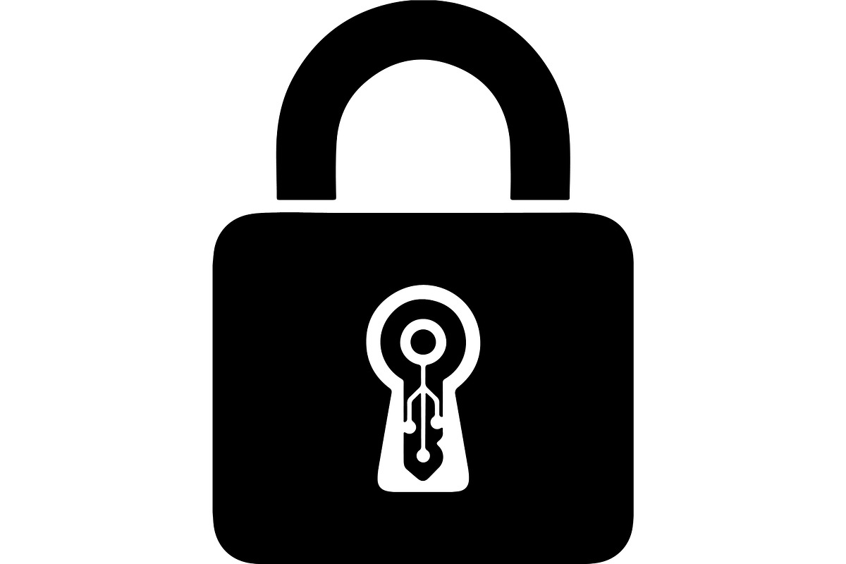 Padlock and Security Keyhole, a Technology Illustration by balal (Photo 7 of 13)