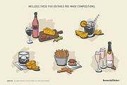 Aperitivo - Hand-drawn Illustrations, a Food Illustration by Komet & Flicker (Thumbnail 7 of 7)