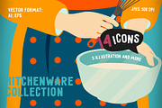 Cute kitchenware collection., an Icon by WalnutBird (Thumbnail 2 of 5)
