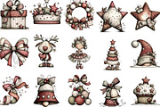 Christmas Sublimation Clipart, an Illustration by Designking (Thumbnail 2 of 4)
