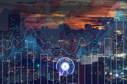 Business financial concept stock photo containing forex and city, a Business Photo by Tzido Gallery