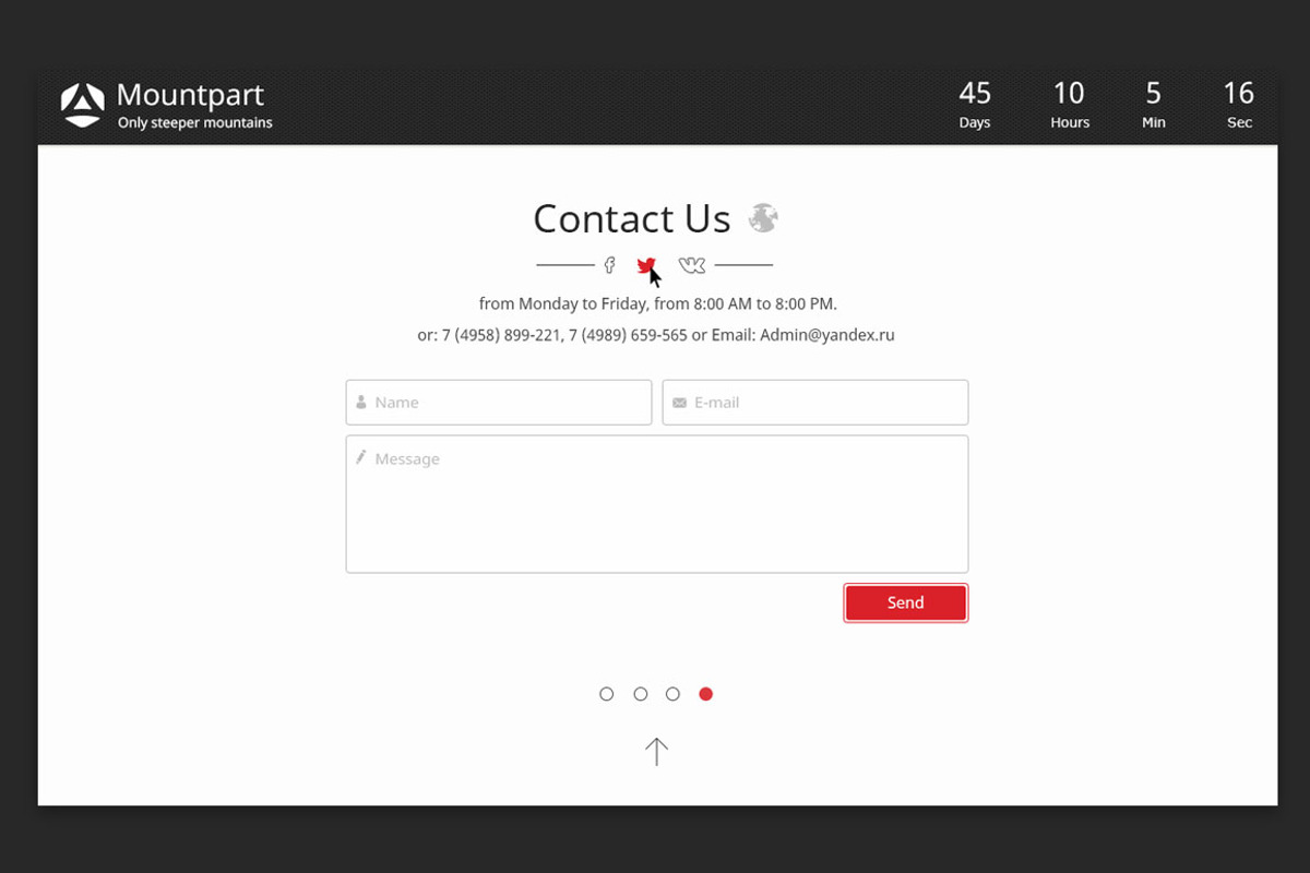 Mountpart – Coming Soon PSD, a Websites & App Template by NetGon_Tech's Shop (Photo 7 of 7)