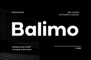 Modern Sans Serif Family - Balimo, a Sans Serif Font by Arterfak Project (Thumbnail 1 of 12)