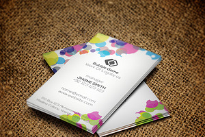 Bubble Colorful Business Card