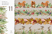 Forest Animals Watercolor Clipart, an Animal Illustration by AnitaPol (Thumbnail 13 of 19)